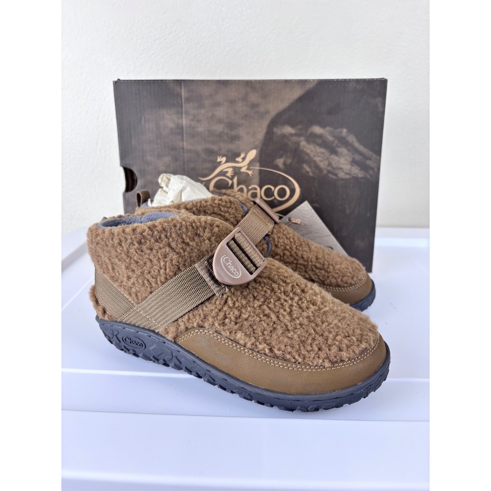 Chaco Ramble Fluff Kids 2.5 Brown Fleece Winter Boots NIB Winter Cozy